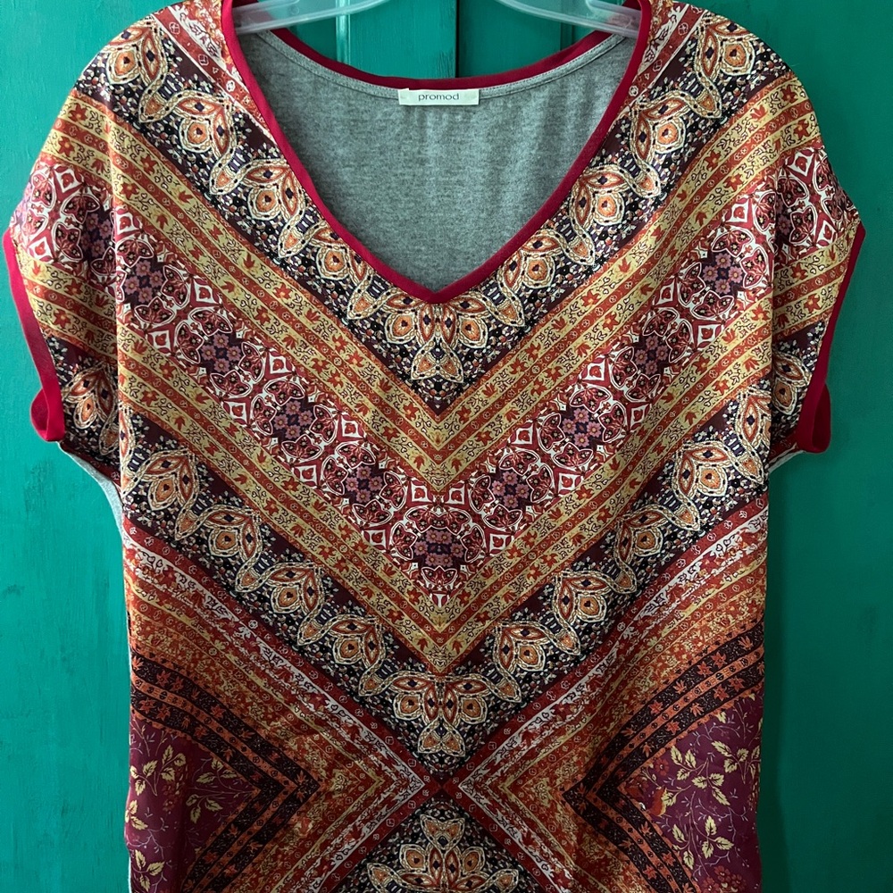 Promod Boho Top V neck